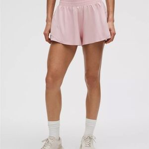 Lulu Lemon Shake It Out High-Rise Run Short 2.5" Pink Haze